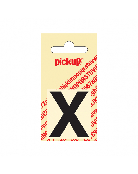 PLAKLETTER HELVETICA 40 MM ZWART X