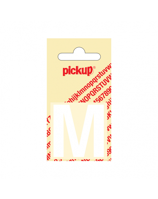 PLAKLETTER HELVETICA 40 MM WIT M