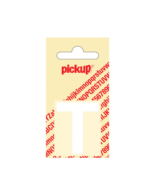 PLAKLETTER HELVETICA 40 MM WIT T