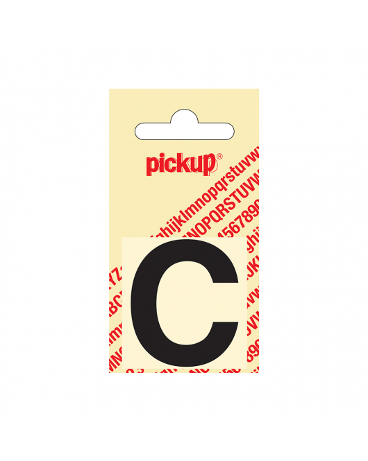 PLAKLETTER HELVETICA 40 MM ZWART C