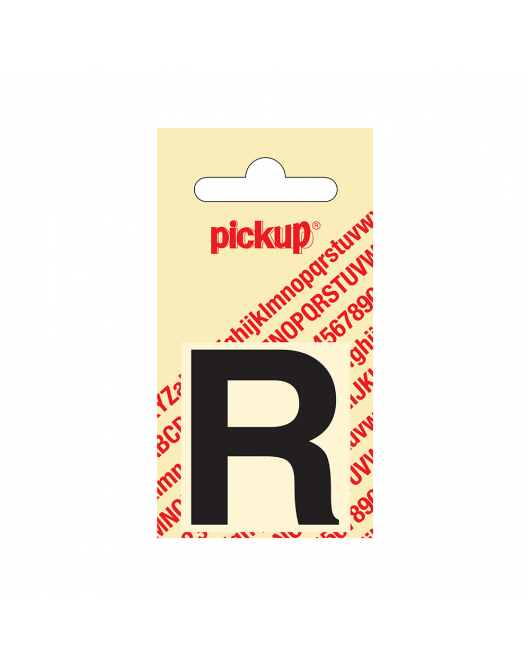 PLAKLETTER HELVETICA 40 MM ZWART R