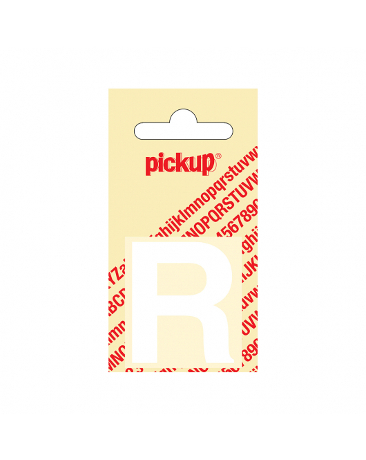 PLAKLETTER HELVETICA 40 MM WIT R