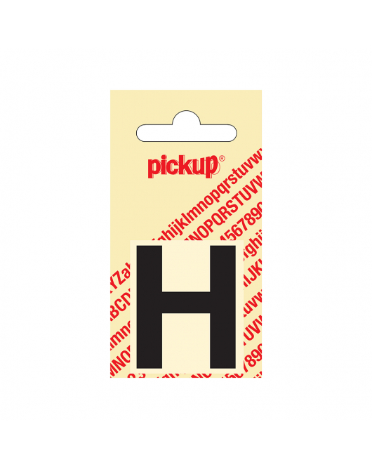 PLAKLETTER HELVETICA 40 MM ZWART H