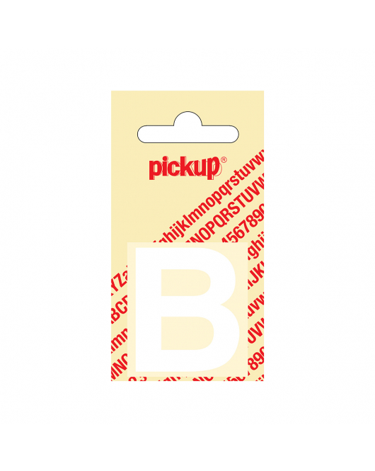 PLAKLETTER HELVETICA 40 MM WIT B