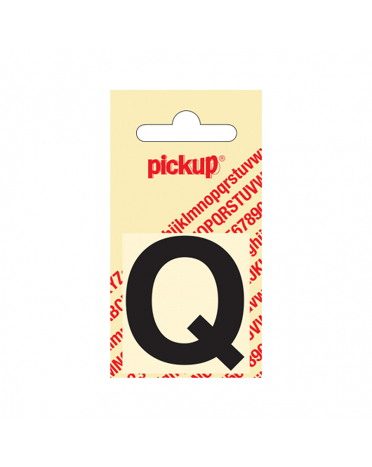 PLAKLETTER HELVETICA 40 MM ZWART Q