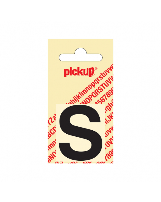 PLAKLETTER HELVETICA 40 MM ZWART S