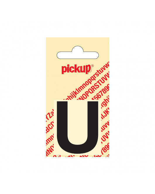 PLAKLETTER HELVETICA 40 MM ZWART U