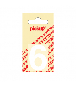 PLAKCIJFER HELVETICA 40 MM WIT 6