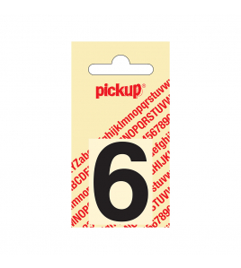 PLAKCIJFER HELVETICA 40 MM ZWART 6