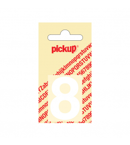 PLAKCIJFER HELVETICA 40 MM WIT 8