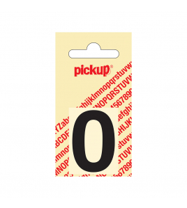 PLAKCIJFER HELVETICA 40 MM ZWART 0