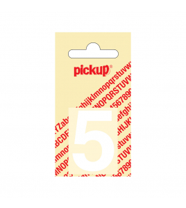 PLAKCIJFER HELVETICA 40 MM WIT 5