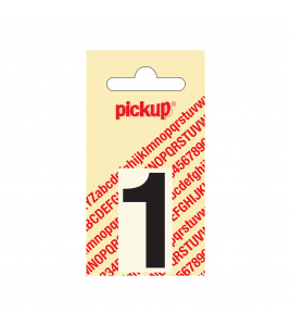 PLAKCIJFER HELVETICA 40 MM ZWART 1