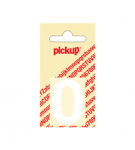 PLAKCIJFER HELVETICA 40 MM WIT 0