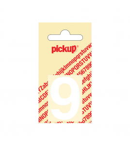 PLAKCIJFER HELVETICA 40 MM WIT 9