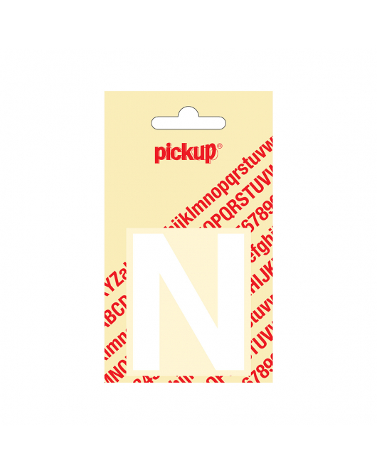PLAKLETTER HELVETICA 60 MM WIT N