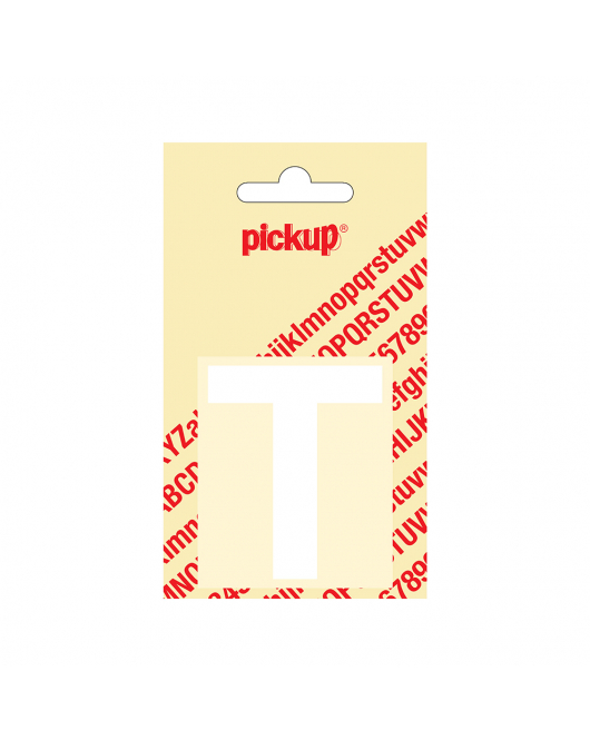 PLAKLETTER HELVETICA 60 MM WIT T