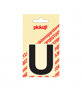 PLAKLETTER HELVETICA 60 MM ZWART U