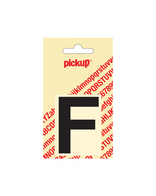 PLAKLETTER HELVETICA 60 MM ZWART F