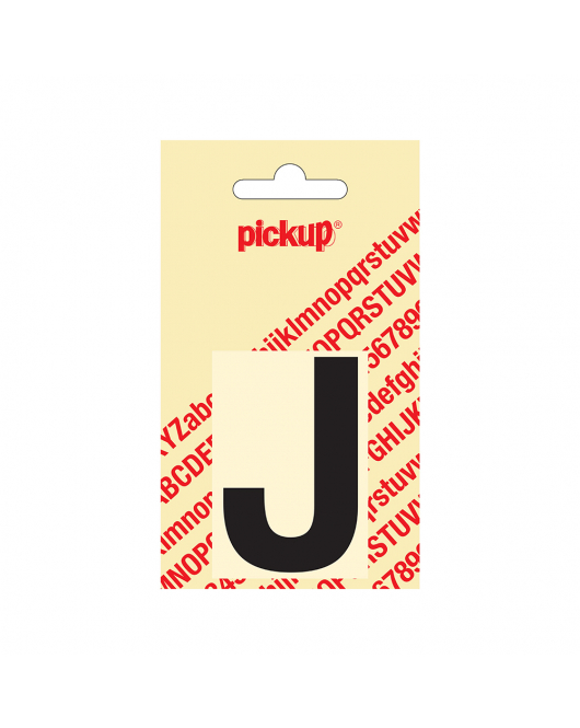 PLAKLETTER HELVETICA 60 MM ZWART J