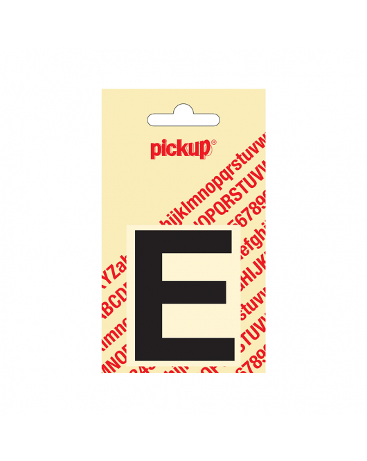 PLAKLETTER HELVETICA 60 MM ZWART E