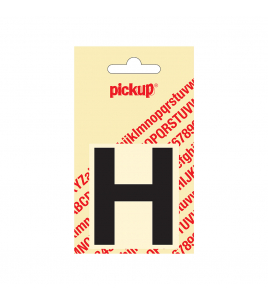 PLAKLETTER HELVETICA 60 MM ZWART H