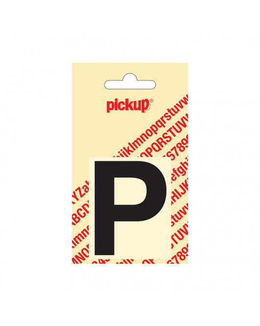 PLAKLETTER HELVETICA 60 MM ZWART P