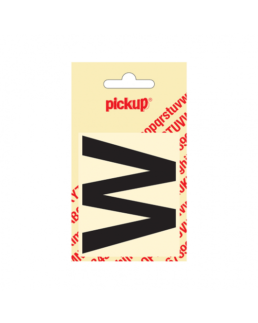 PLAKLETTER HELVETICA 60 MM ZWART W