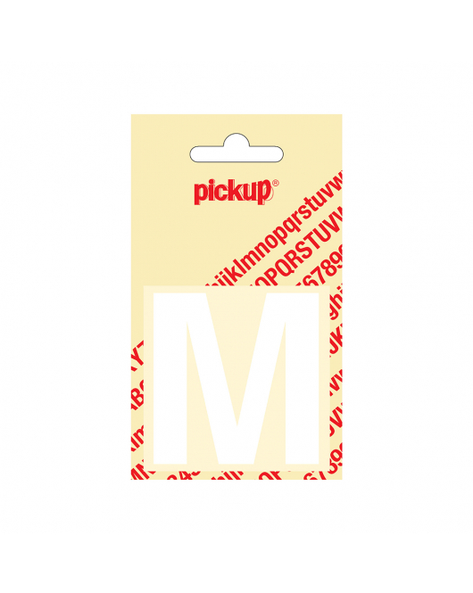 PLAKLETTER HELVETICA 60 MM WIT M