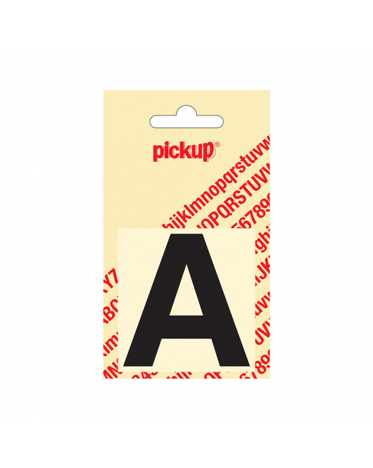 PLAKLETTER HELVETICA 60 MM ZWART A