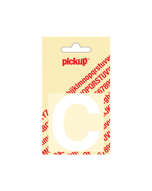 PLAKLETTER HELVETICA 60 MM WIT C