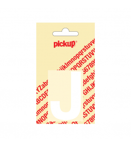 PLAKLETTER HELVETICA 60 MM WIT J