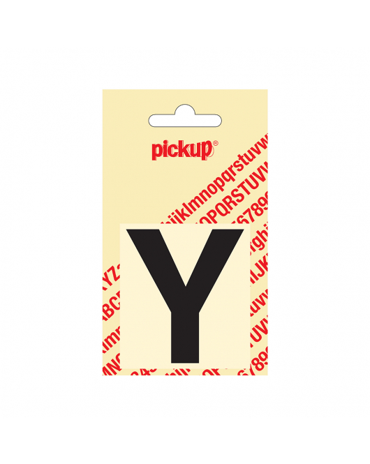 PLAKLETTER HELVETICA 60 MM ZWART Y