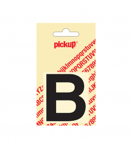 PLAKLETTER HELVETICA 60 MM ZWART B