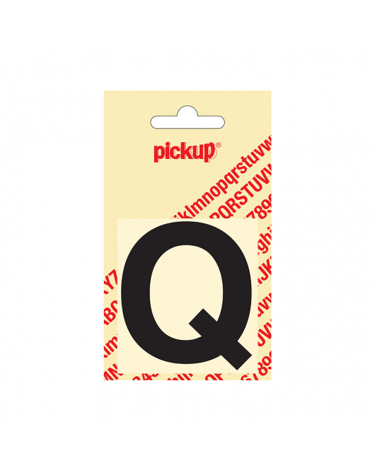 PLAKLETTER HELVETICA 60 MM ZWART Q
