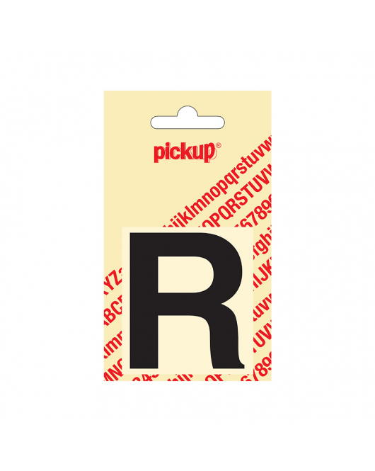 PLAKLETTER HELVETICA 60 MM ZWART R