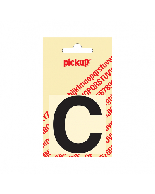 PLAKLETTER HELVETICA 60 MM ZWART C