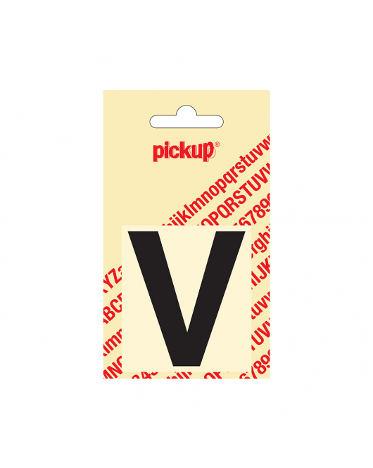 PLAKLETTER HELVETICA 60 MM ZWART V