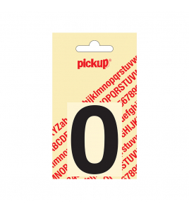 PLAKCIJFER HELVETICA 60 MM ZWART 0