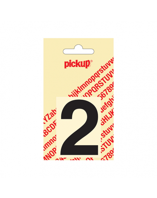 PLAKCIJFER HELVETICA 60 MM ZWART 2
