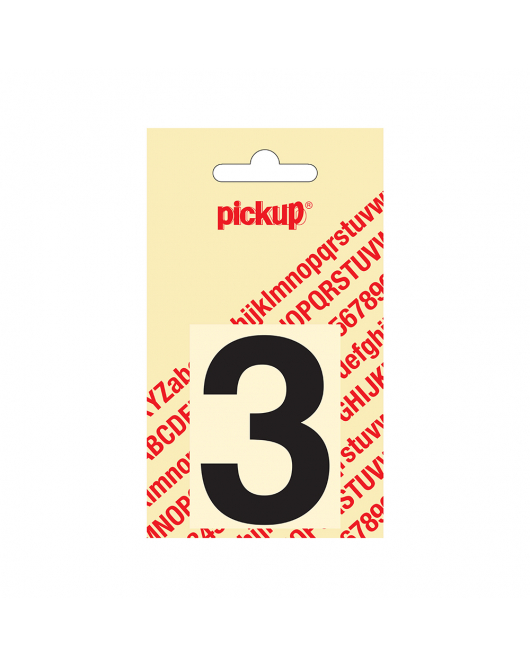 PLAKCIJFER HELVETICA 60 MM ZWART 3