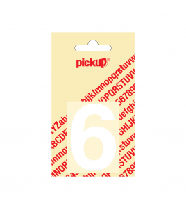 PLAKCIJFER HELVETICA 60 MM WIT 6