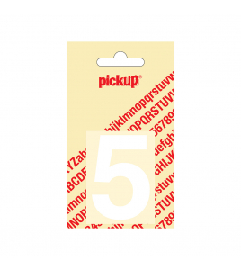 PLAKCIJFER HELVETICA 60 MM WIT 5