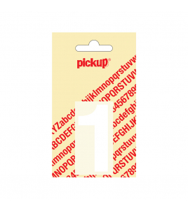 PLAKCIJFER HELVETICA 60 MM WIT 1