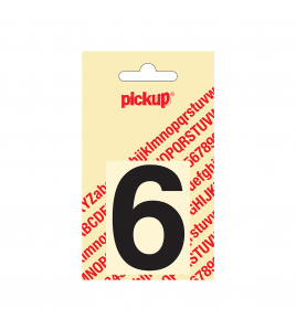 PLAKCIJFER HELVETICA 60 MM ZWART 6