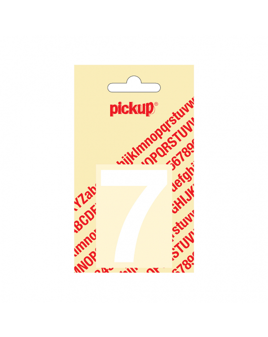 PLAKCIJFER HELVETICA 60 MM WIT 7