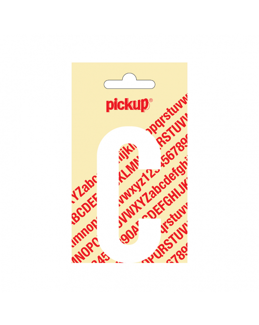 PLAKLETTER NOBEL 90 MM WIT C