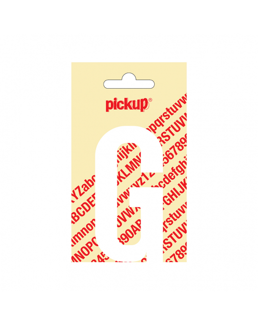 PLAKLETTER NOBEL 90 MM WIT G