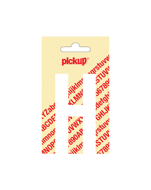 PLAKLETTER NOBEL 90 MM WIT H