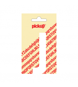 PLAKLETTER NOBEL 90 MM WIT J